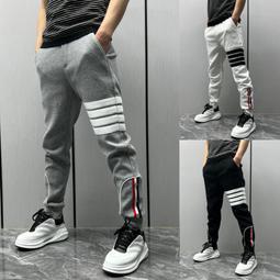 華夫格褲子男秋季新款潮牌運動九分束腳衛褲男生直筒寬松休閑長褲 歷史價格詳細信息