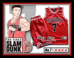 [免運費] 灌籃高手球衣 灌籃高手籃球服 灌籃高手籃球衣 灌籃高手衣服 灌籃高手運動服 湘北7號 湘北10號 湘北14號 歷史價格詳細信息