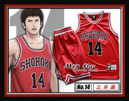 灌籃高手14號三井壽純棉短袖T恤男女休閑寬松情侶半袖夏動漫籃球#男裝 歷史價格詳細信息