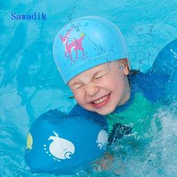 卡通兒童泳帽PU涂層游泳帽女生男童防水護耳舒適不勒頭潛水帽 歷史價格詳細信息