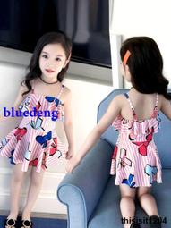 兒童遊泳衣女連體公主裙式寶寶可愛女童泳衣2021新款夏季中大小童 歷史價格詳細信息