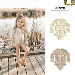 兒童連體泳衣ins夏季韓國男寶寶海邊沙灘速幹遊泳衣可愛防曬泳裝 歷史價格詳細信息