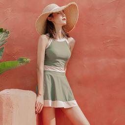 女童連體網紅裙式泳裝洋氣女寶寶可愛小公主遊泳衣時尚女孩兒童衣 歷史價格詳細信息