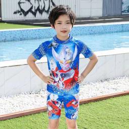 泳裝 新款泳衣 兒童泳衣男童分體青少年中大童游泳衣新款游泳速干男孩泳褲套裝 歷史價格詳細信息