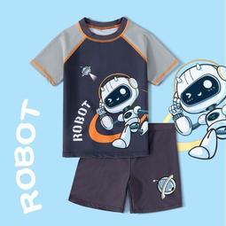 泳裝 新款泳衣 男童中大童泳衣兒童青少年游泳泳褲專業分體防曬速干學生加肥加大 歷史價格詳細信息