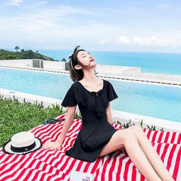 韓國2023新款泳衣女連身三角性感露腰顯白高級感簡約泡溫泉度假裝 歷史價格詳細信息