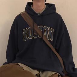 連帽刷毛字母印花外套 大尺碼 長袖加絨開衫拉鏈連帽衛衣 冬季寬松美式復古港風ins拉鏈開衫衛衣 外套男（QY2168） 歷史價格詳細信息