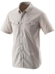 野雁戶外*  WILDLAND荒野 男排汗抗UV 短袖襯衫 (W1210)W1206-92中灰色 /吸濕排汗快乾/團體服 歷史價格詳細信息