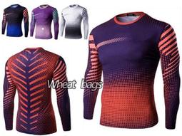 運動t恤速幹男士黑色運動t恤健身衣彈性速幹緊身衣 歷史價格詳細信息