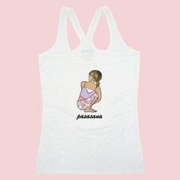 AKUMA YOGA Over Size長版背心(白) 樹懶Speedy I Love Aerial Yoga 歷史價格詳細信息