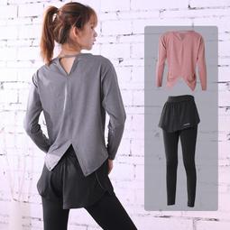 大碼瑜伽服套裝女2024新款夏季專業速幹晨跑步運動健身女套裝上衣 歷史價格詳細信息