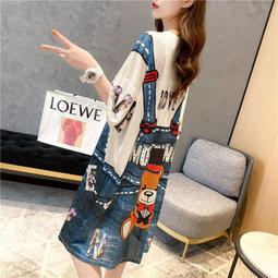 台灣現貨長版上衣女生衣著 中長款300斤特大碼女裝韓版寬鬆短袖T恤加肥加大碼胖mm240斤夏裝 歷史價格詳細信息