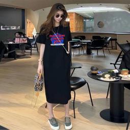 長款印花簡約修身時尚雪紡裙2023年夏款鬆緊腰時髦氣質休閒半身裙 歷史價格詳細信息