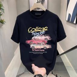 夏季痞帥重磅T恤ins    潮牌高級感短袖2024新款男裝衣服 短袖炸街體恤【滿299元發貨】 歷史價格詳細信息