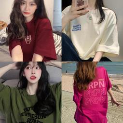 台灣現貨韓版t恤 短袖t恤女 短t 美式復古學院風華夫格Polo領短袖女夏季新款簡約刺繡半袖T恤上衣 寬鬆t恤  露天市 歷史價格詳細信息