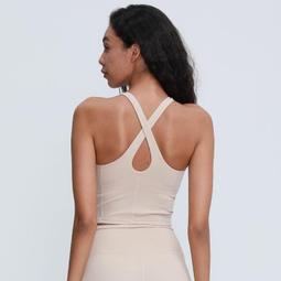 帶胸墊美背運動內衣女裸感聚攏防震健身吊帶外穿跑步瑜伽文胸 歷史價格詳細信息