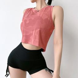 台灣現貨瑜伽服背心女 寬鬆運動背心女 瑜伽上衣 寬鬆運動無袖上衣 寬鬆網紗外搭運動健身上衣T恤速乾無袖罩衫夏薄款 歷史價格詳細信息