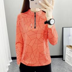 台灣現貨戶外速乾T恤女長袖春秋薄透氣跑步登山運動健身彈力速乾衣訂製服排汗衫 歷史價格詳細信息