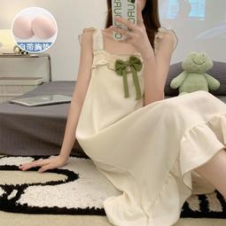 台灣現貨帶胸墊吊帶睡衣女夏季ins韓版蕾絲性感可愛卡通短褲家居服套裝 歷史價格詳細信息