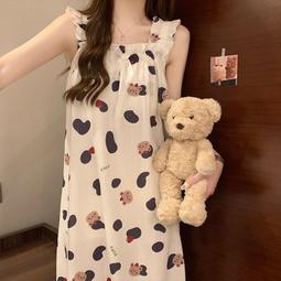 台灣現貨新款夏季女士帶胸墊吊帶裙露肩冰絲睡衣女兩件套家居服套裝 歷史價格詳細信息