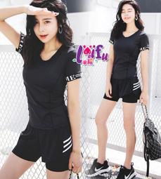 運動服來福，B448瑜珈服姿流短袖褲裝路跑健身服長褲M-3XL加大正品，三件式整套售價1400元 歷史價格詳細信息