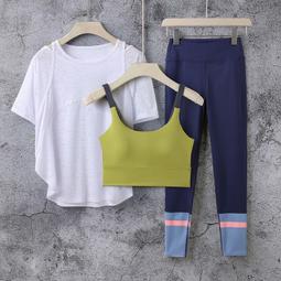健身套裝女2022新款春夏瑜伽服跑步晨跑時尚大尺碼專業運動衣 歷史價格詳細信息