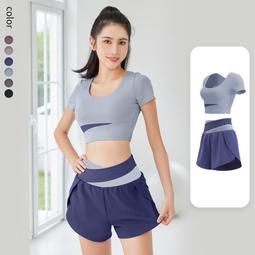 『購物趣』春夏季瑜伽服女健身運動套裝高腰提臀瑜伽健身褲運動服裝運動服飾休閒服裝~LA05918 歷史價格詳細信息