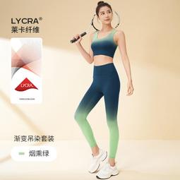 漸變瑜伽褲運動套裝女秋冬2023新款網專業瑜伽服高腰收腹健身長褲 歷史價格詳細信息