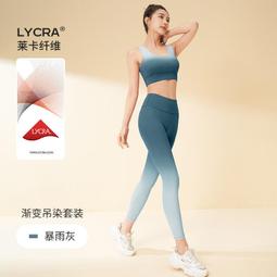 漸變瑜伽褲運動套裝女秋冬2023新款網專業瑜伽服高腰收腹健身長褲 歷史價格詳細信息