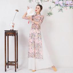 女童新年中國風印花旗袍領洋裝 連身裙 歷史價格詳細信息