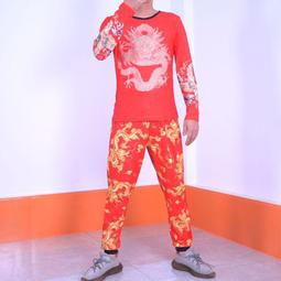 T爆潮刺繡T恤強盛 刺繡 短袖 日系個性中國風鯉魚刺繡情短袖男 t恤男 衫男 潮大尺碼t恤男 寬鬆 極-正正男裝 歷史價格詳細信息