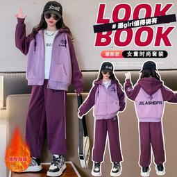 女童厚T恤套裝秋裝2023新款洋派兒童春秋時髦衣服中大童運動兩件套裝 歷史價格詳細信息