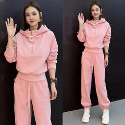 粉色加絨加厚衛衣女秋冬韓版waitmore連帽寬松學生開衫外套ins潮超夯 精品 歷史價格詳細信息