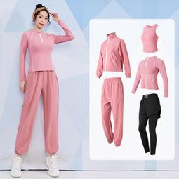 秋冬新款運動套裝女顯瘦瑜伽服五件套專業晨跑步速乾衣大尺碼健身服 歷史價格詳細信息