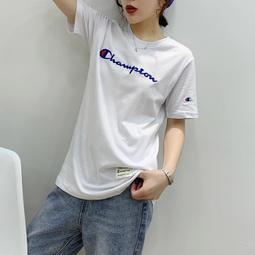 日版Champion冠軍新款經典刺繡短袖男休閑運動服圓領印花T恤女情 歷史價格詳細信息