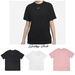 S.G NIKE NSW 基本款 運動 休閒 針織 棉質 短袖 短T 女款 AJ7642 白色 100 黑色 010 歷史價格詳細信息