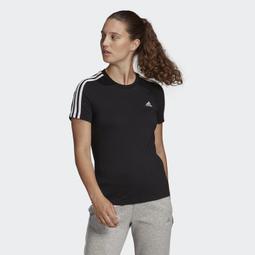 adidas Essentials 三線 短袖 短T 電繡 純棉 黑 白 GL3733 GL3732 歷史價格詳細信息