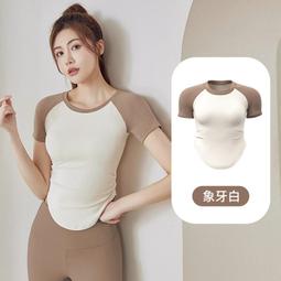 運動上衣女短袖緊身透氣速幹T卹顯瘦彈力高強度健身服跑步瑜伽服 歷史價格詳細信息