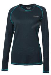 【荒野 WildLand】女圓點_4D全彈性超輕U領微刷毛保暖排汗內搭衣.衛生衣_0A62627-54 黑 歷史價格詳細信息