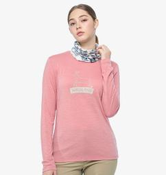 女美麗諾羊毛緹花織紋圓領針織衫【MUJI 無印良品】 歷史價格詳細信息