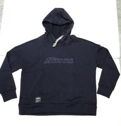 Mizuno 美津濃 女子 1906 連帽上衣 長袖 微刷毛 帽T 休閒 寬版 - 丈青色 - D2TA173313 歷史價格詳細信息