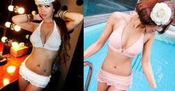 比基尼妮.威廉長袖拉鍊假二件式長褲大童泳裝泳衣(3-6L) 歷史價格詳細信息