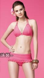 ~BB泳裝~APPLE蘋果牌2015 V領藍色印花連身三角泳衣 15440(45) 歷史價格詳細信息