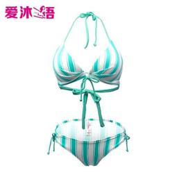 韓國性感女生泳衣  綁帶三件套裙式分體泳衣女  小胸鋼圈集中爆乳比基尼  高腰遮肚溫泉女士泳裝-星飛優選 歷史價格詳細信息