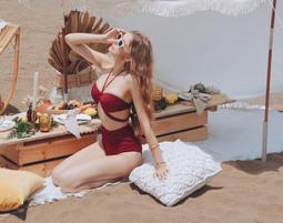 AIR SPACE 2WAY飾環鏤空背綁帶美胸連身泳衣(黑) 泳裝 連身 泳衣 中大尺碼 歷史價格詳細信息