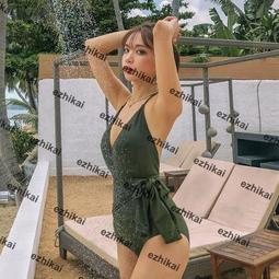 網紅仙女範泳衣2021新款溫泉連體遮肚顯瘦韓國ins風游泳衣 歷史價格詳細信息