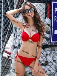 日係新款超低價小仙女泳衣遊泳衣女分體性感比基尼裙式長袖溫泉顯瘦小胸聚攏大碼 歷史價格詳細信息