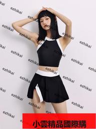 泳衣女夏遮肚分體泳衣女短袖遮肚顯瘦保守韓國ins學生學院風泳裝 歷史價格詳細信息