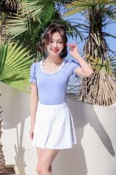 特價 撞色比基尼豹紋長袖韓國版性感保守韓國版網紅小胸泳裝拉鏈 歷史價格詳細信息