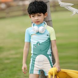 恐龍短袖連身泳衣 沖浪服 防曬泳衣 (附泳帽) 泳衣 橘魔法 玩水褲泳衣 兒童【p0061186902751】 歷史價格詳細信息
